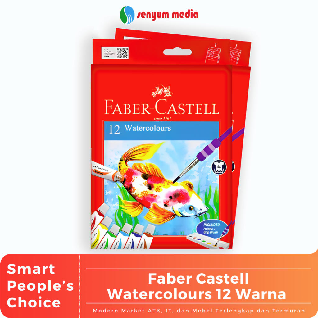 

Faber Castell Watercolours 12 Warna (1 Pcs) (S:SET)