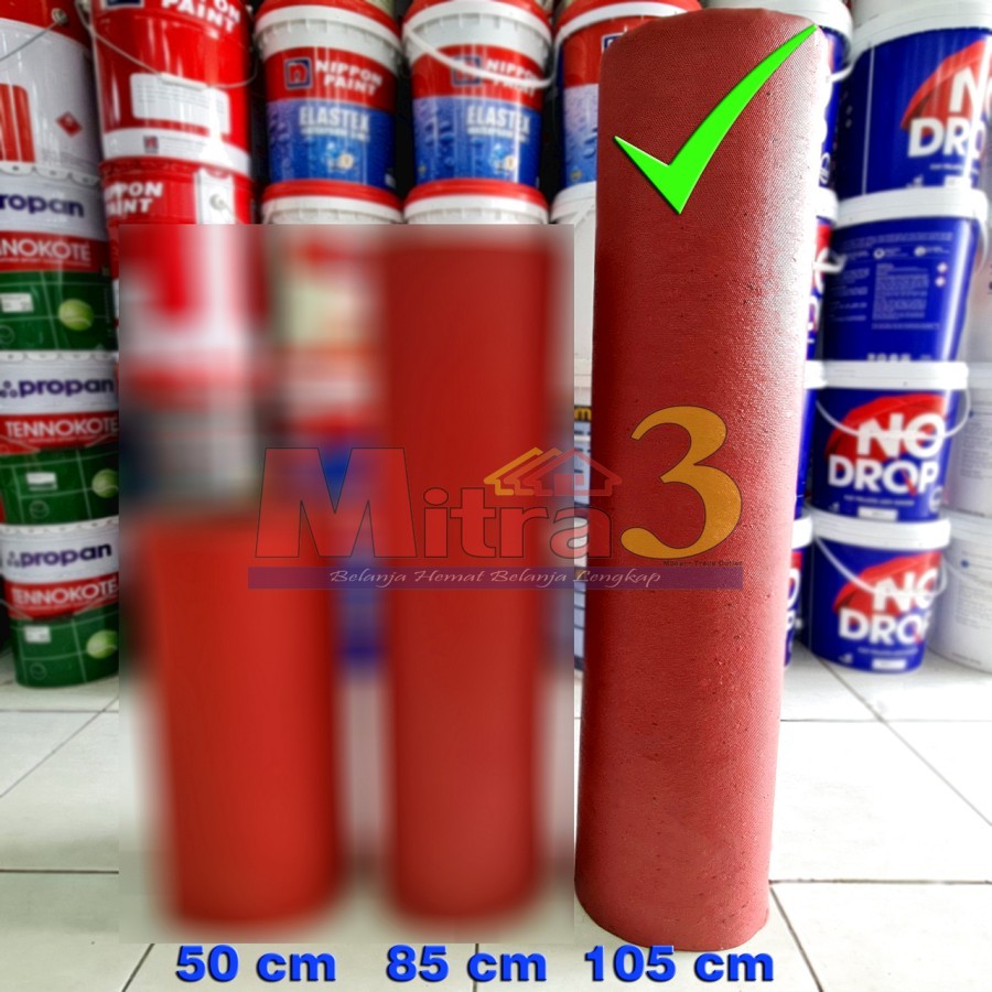 Karpet Talang Air MERAH Hitam TEBAL 110cm Talang Karet Atap Anti Bocor