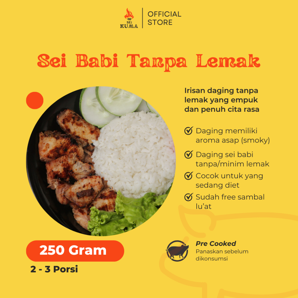 

SEI BABI ASAP Kupang - Khas NTT - Se'i Babi Tanpa Lemak 250 Gram