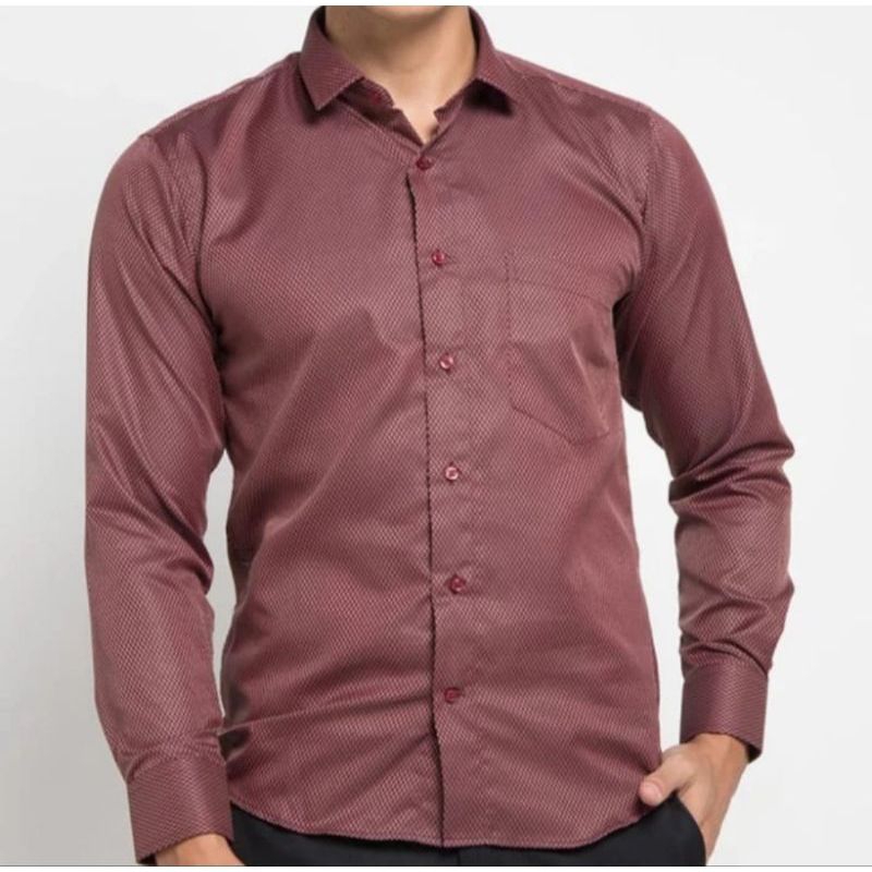 GIANNI VISENTIN & RAYMOND RENEE - Kemeja Pria Formal Lengan Panjang Slim Fit