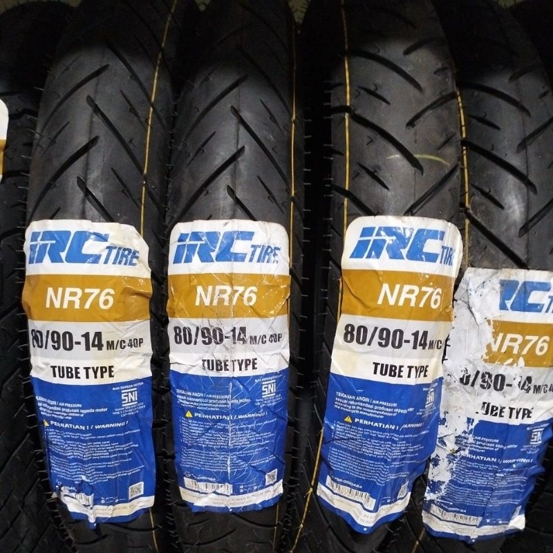 BAN MIO IRC 80/90-14 NR76 (NON TUBELESS) MIO BELAKANG