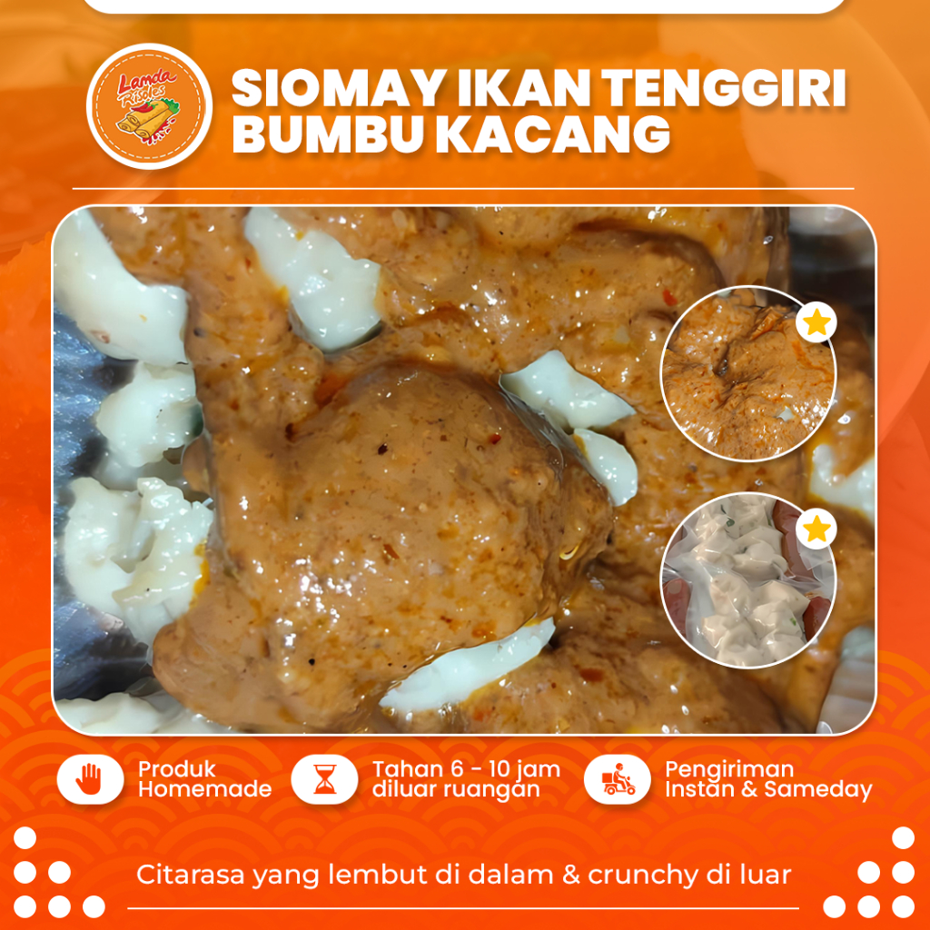 

Siomay Somay Ikan Tenggiri Frozen Food Asli 100% Bumbu Kacang Homemade Tanpa Pengawet