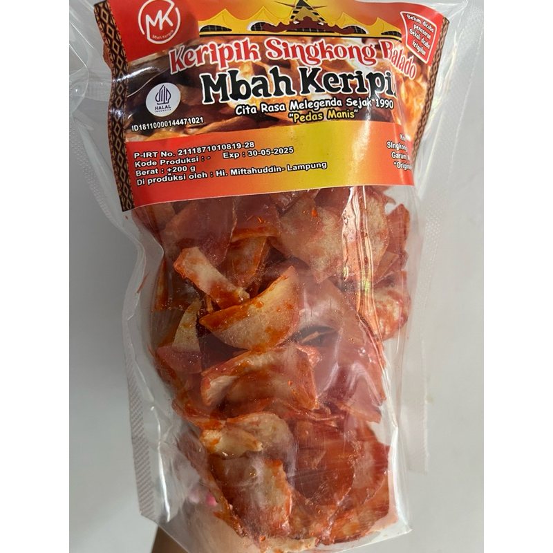 

Keripik Singkong Balado Mbah Keripik