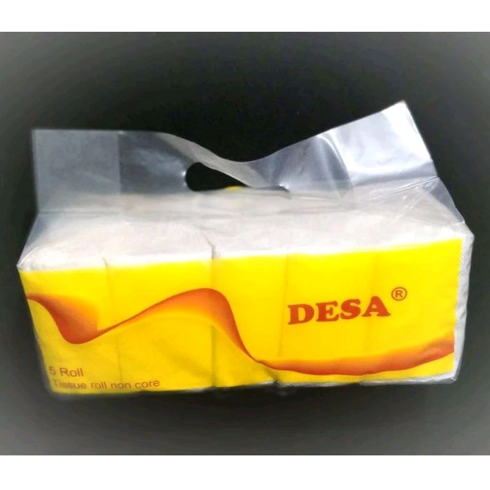 Tisu Gulung Desa Tanpa Selongsong Isi 5 Roll