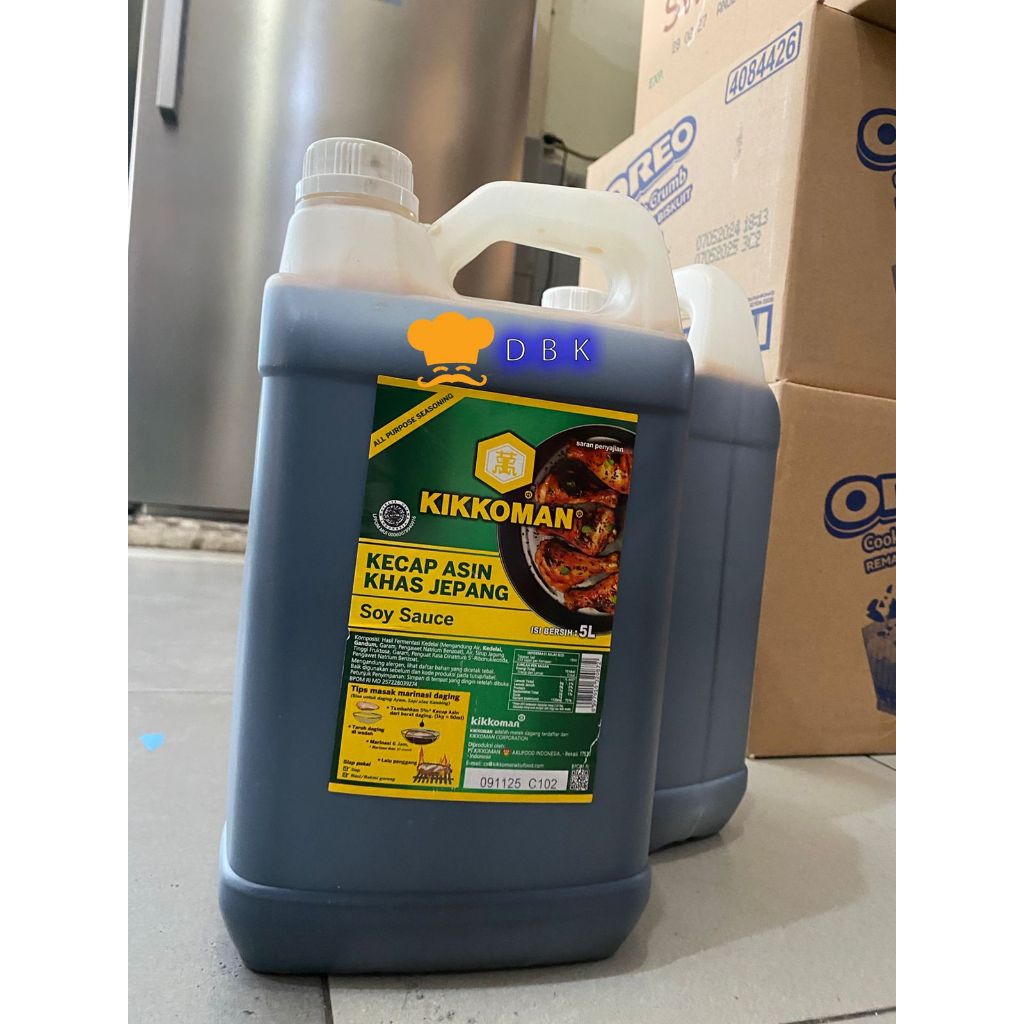 

Kikkoman Soy Sauce 5 liter Dirigen Halal TERMURAH kecap asin jepang
