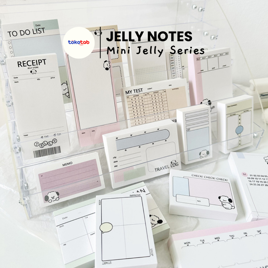 

Tokotab - Note MINI JELLY Memo Pad Memo Note Notes Lucu Journal Notes Notepad Catatan Pengingat