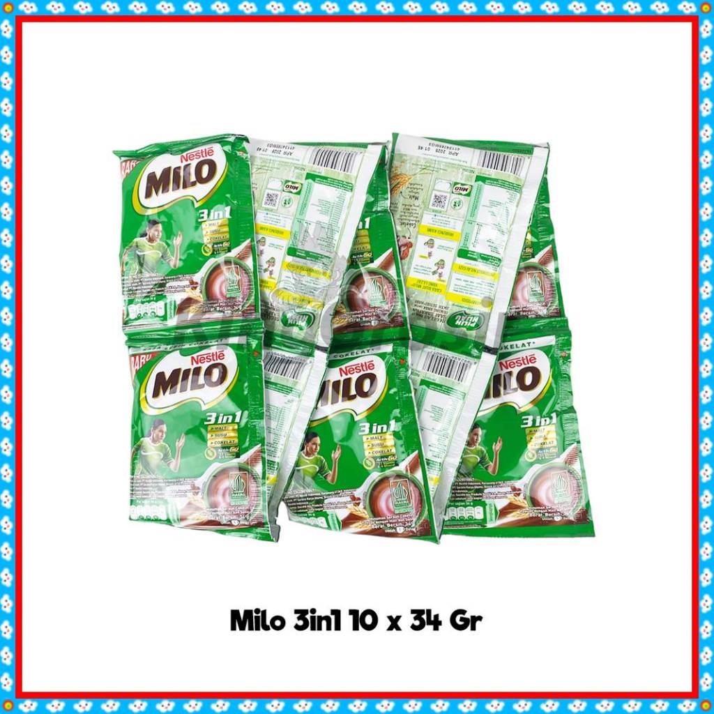 

Milo Susu bubuk Cokelat Active-Go 3in1 Renceng isi 10sachet / Minuman Bernutrisi