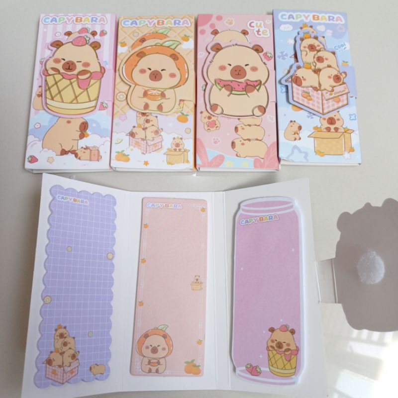 

Trifold sticky note CAPYBARA