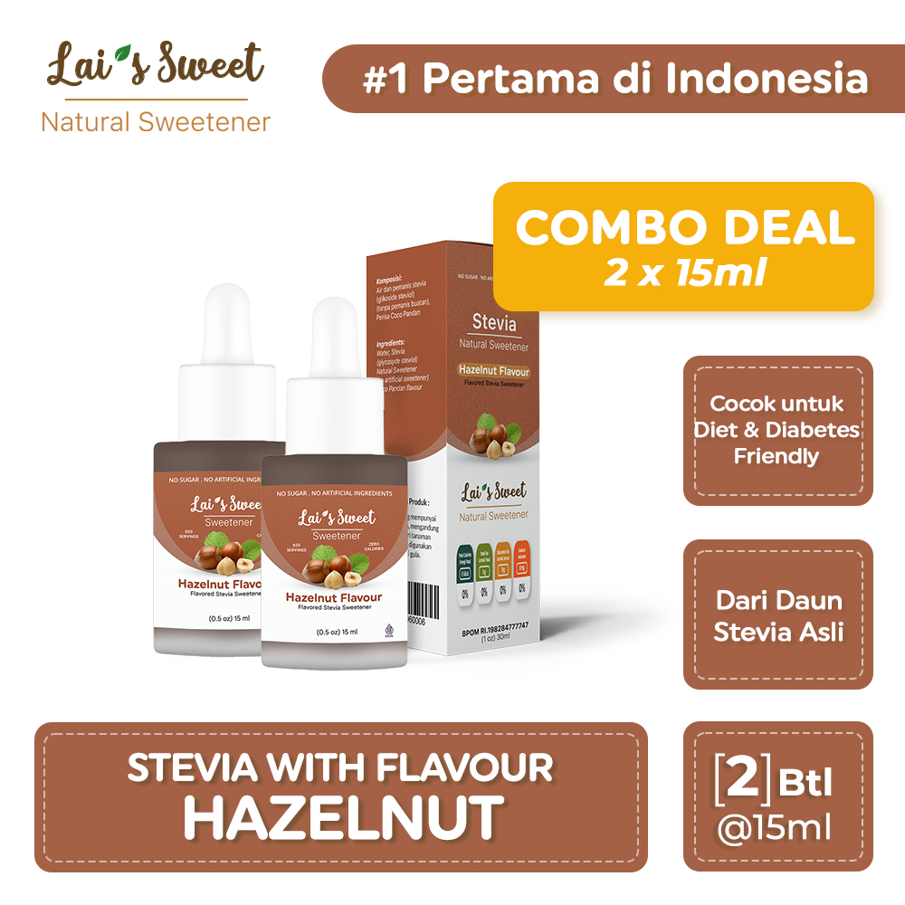 

Lais Sweet Hazelnut Flavor paket Combo 2 Botol 15 ML