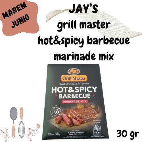 

Jay's Grill Master Marinade Mix All Varian 30 Gr