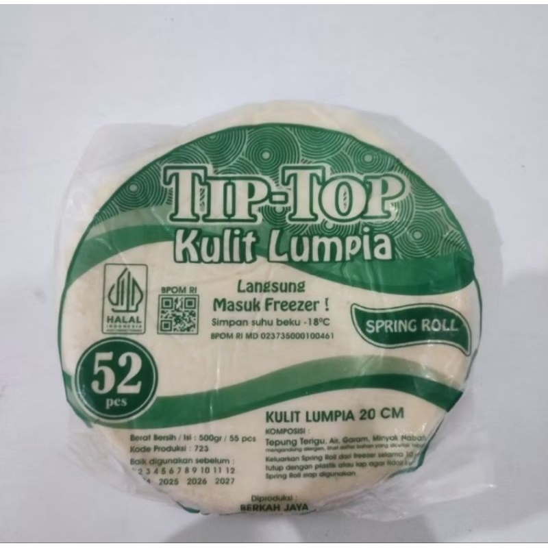 

Kulit Lumpia Tip Top 20cm isi 52