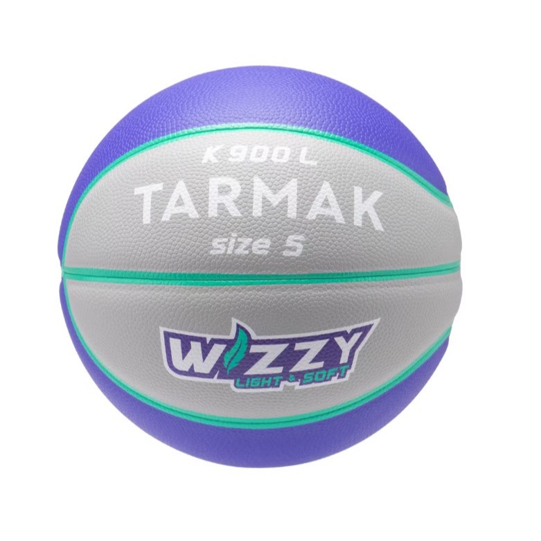 Tarmak Bola Basket Wizzy K900 - Abu-abu/Ungu 8771090
