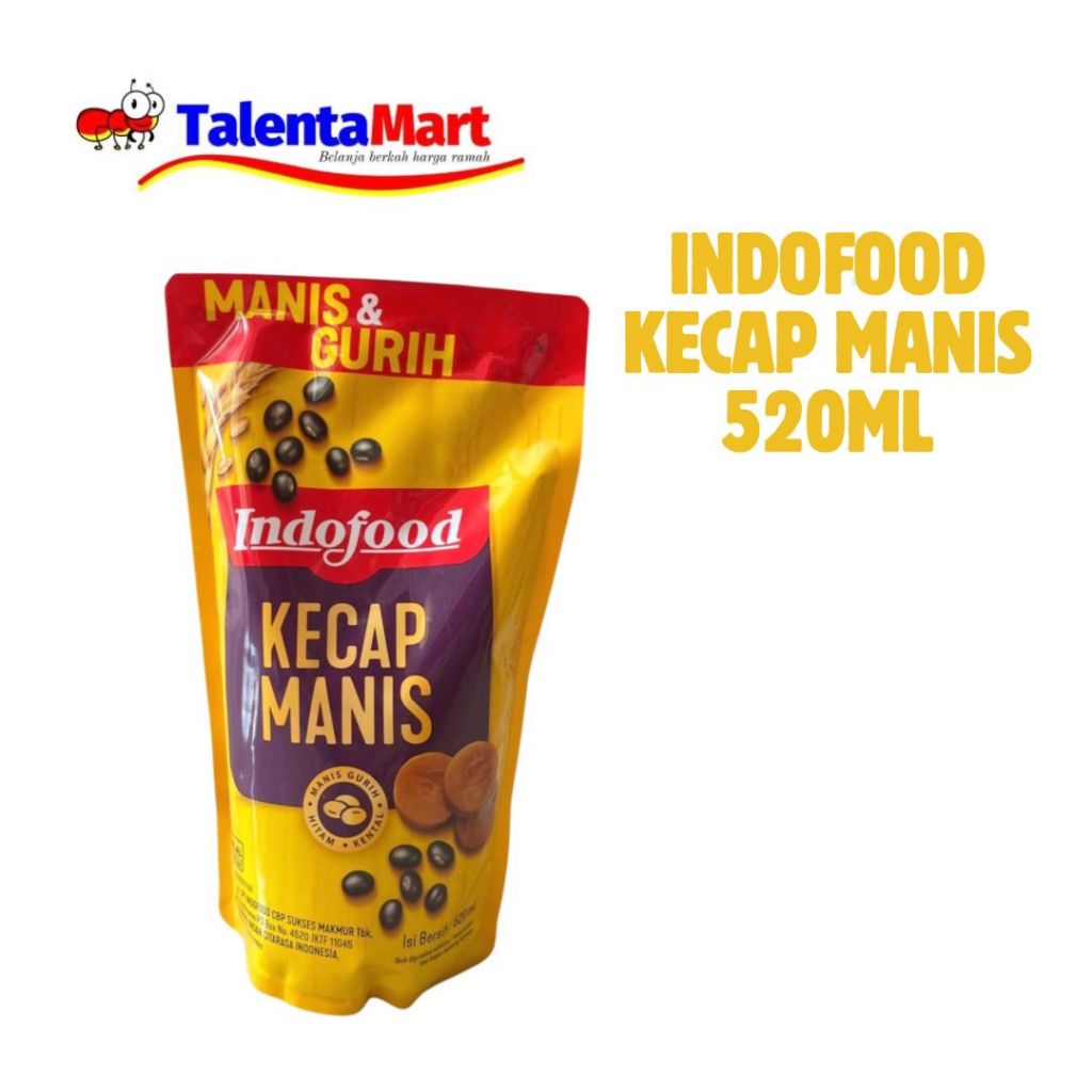 

INDOFOOD KECAP MANIS 520ML MURAH ORIGINAL BAHAN MASAKAN