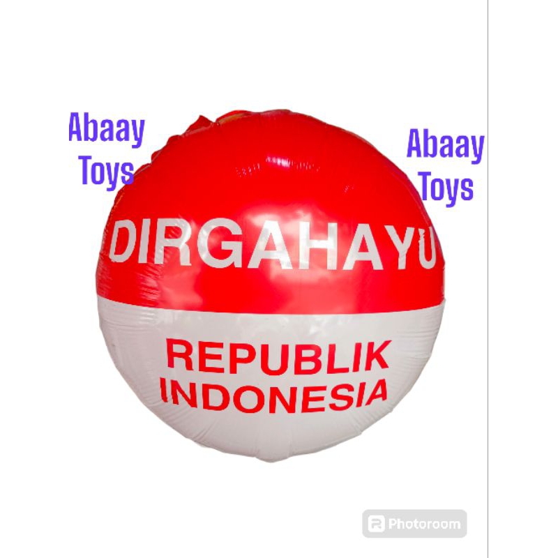 Balon Foil DIRGAHAYU / Balon Foil Merah Putih