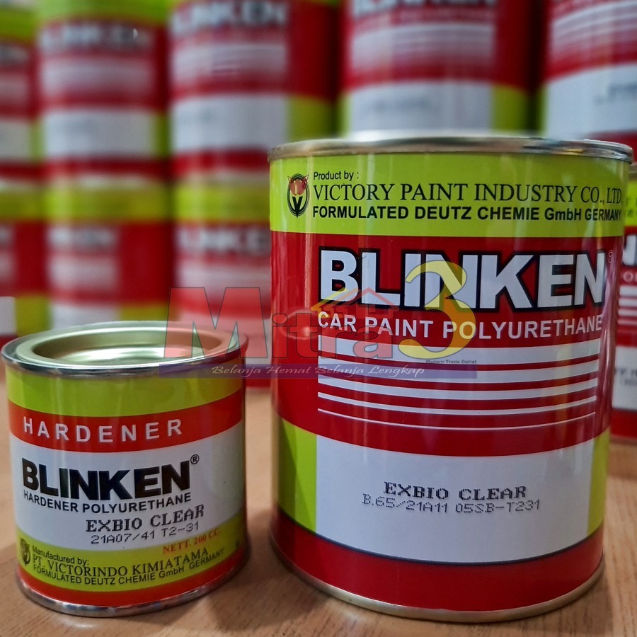 BLINKEN PU Exbio Clear 1 Liter / Anti Gores Mobil Gloss Pengkilap