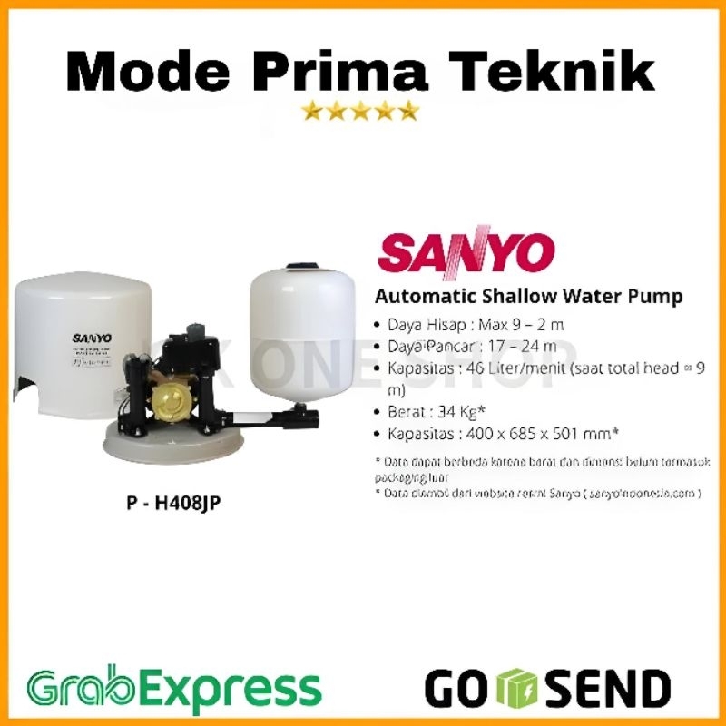 Mesin Pompa Air - Jet Pump Sanyo - PH 408 JP