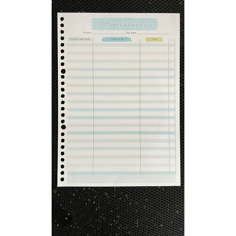 

custom project planner isi binder
