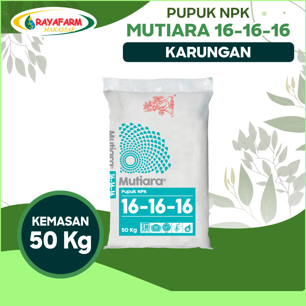 Pupuk Meroke NPK Mutiara 16-16-16 Kemasan 50kg