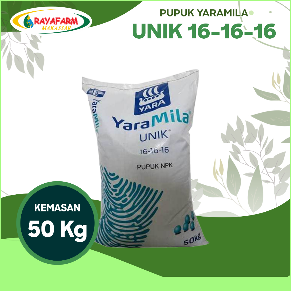 Pupuk NPK Yaramila Unik 16-16-16 Kemasan 50kg