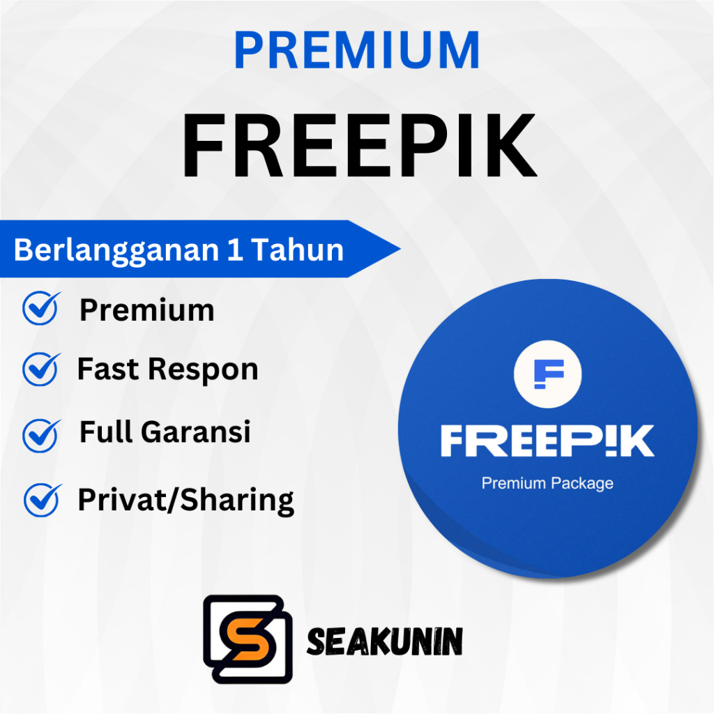 Akun Freepik Premium 1 Tahun Garansi Full