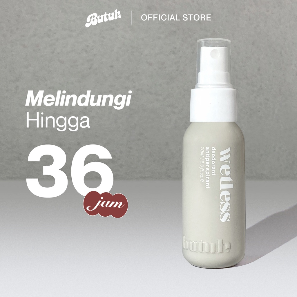BUTUH DEODORANT [Wetless] Antiperspirant / [Fresh All Day] Natural Deodorant