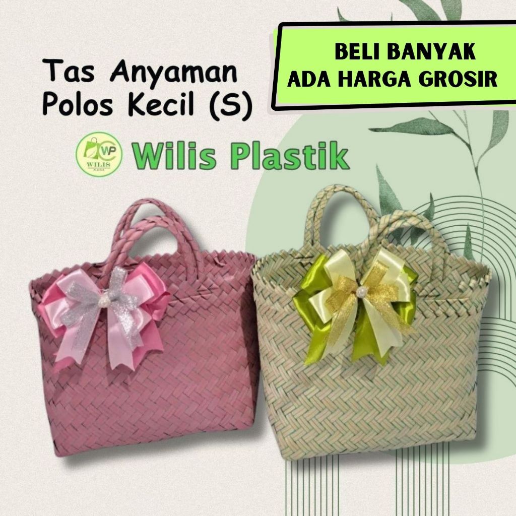 

Tas Anyam Plastik Polos Kecil / Size (S)