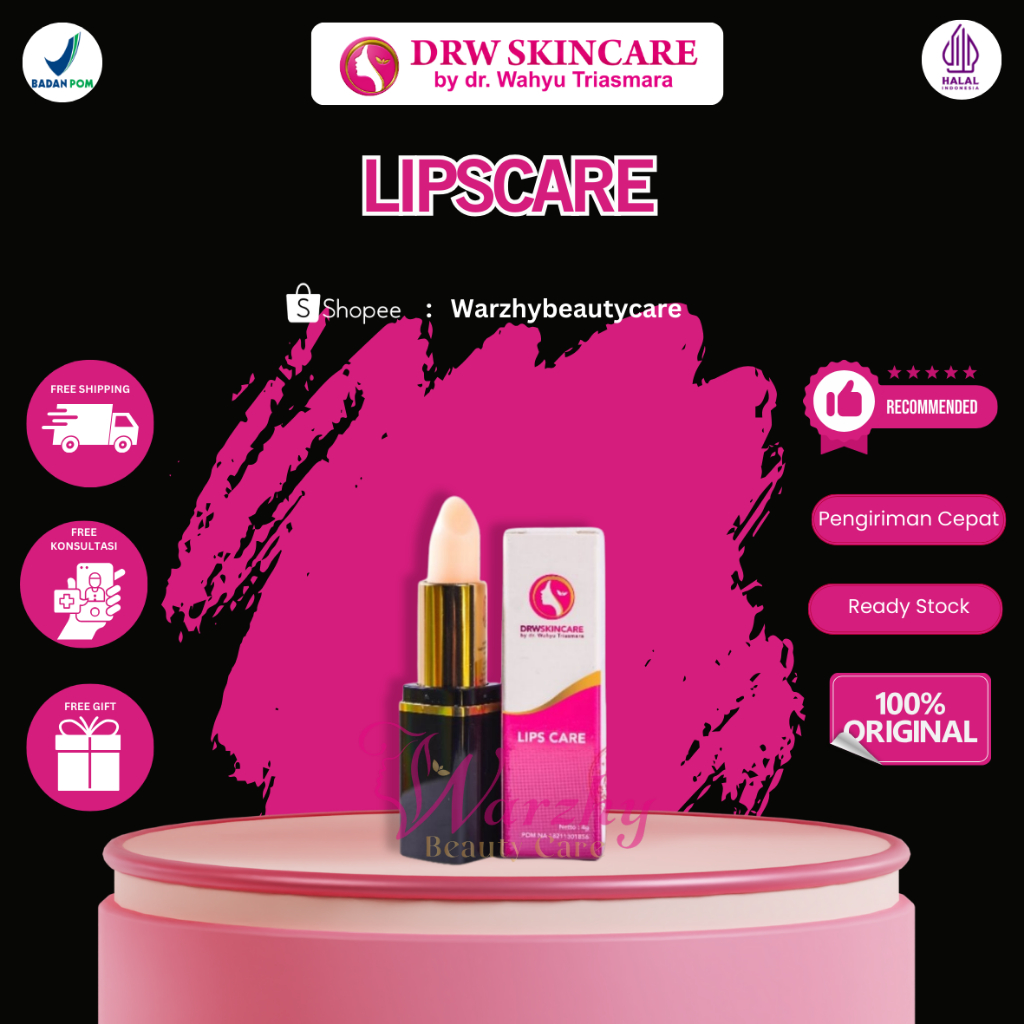 LIPSCARE DRW SKINCARE/ Lipstik/ perawatan bibir kering dan pecah pecah