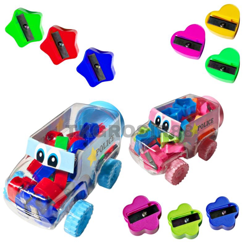 

24 pcs serutan toples/rautan pensil/serutan murah
