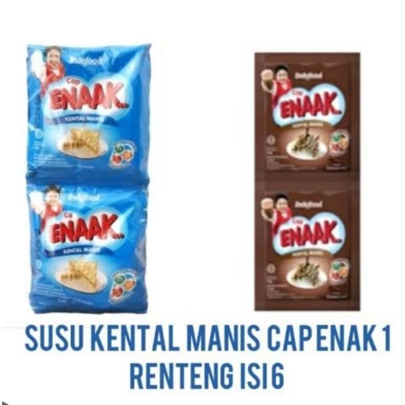 

SUSU ENAAK KENTAL MANIS PUTIH | COKELAT SACHET NETTO 6 PCS