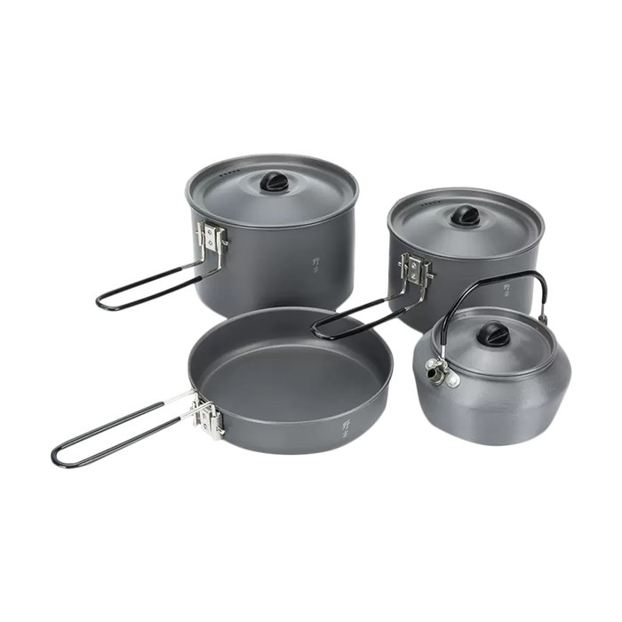 Set Alat Masak Nesting FireMaple Picnic 4 Camping Cooking Pot Set