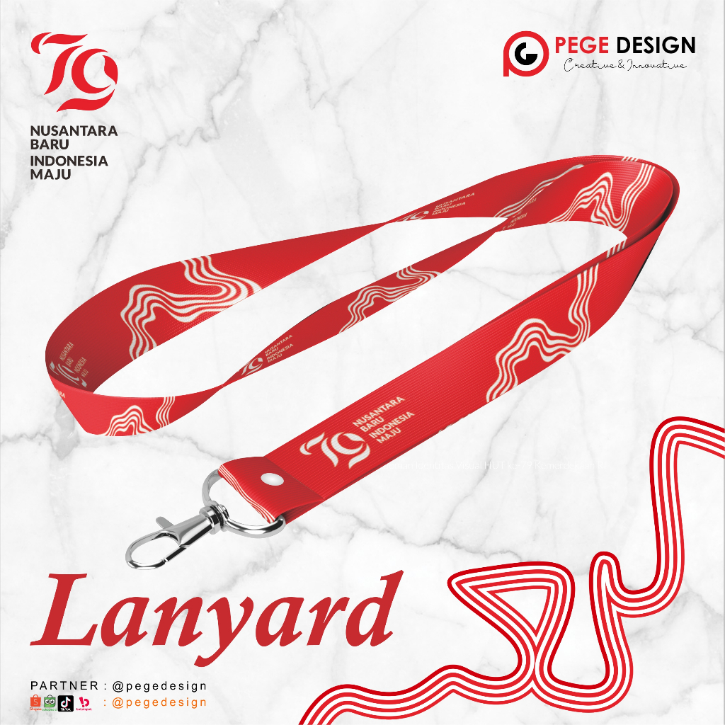 

Lanyard ID Card 2 cm [BISA SATUAN], Name Tag ID Card, Tali Lanyard Custom Satuan Cetak 2 Sisi Bahan Premium