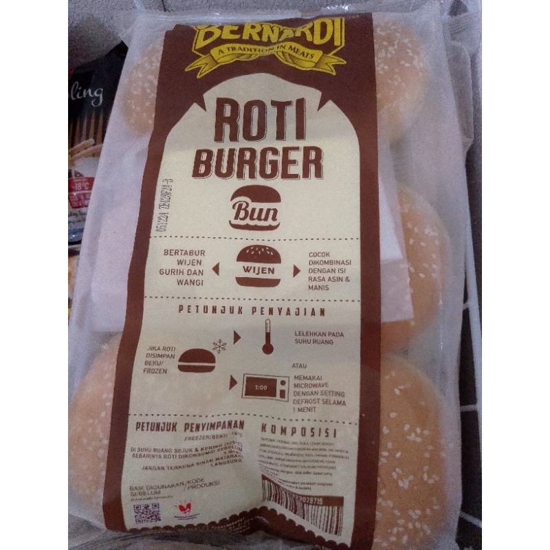 

Roti burger wijen Bernardi isi 6