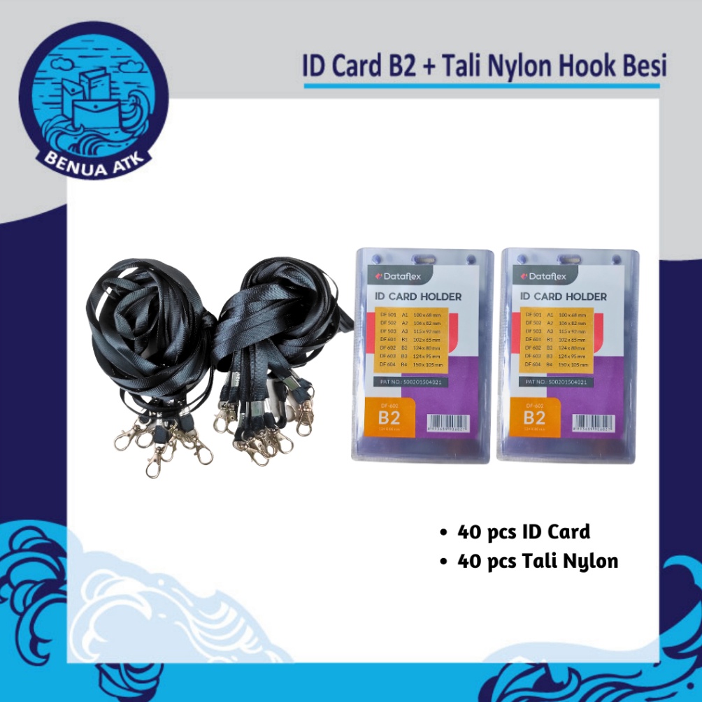 

Bundling ID Card B2 Tali ID Nylon Hook Besi Dataflex NYLK KODE R1Y3