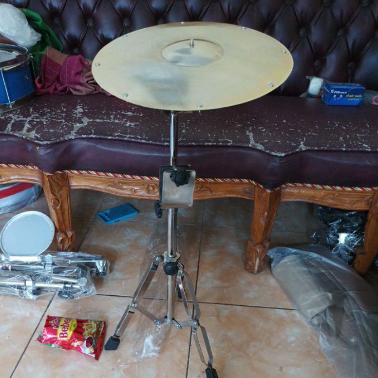 KODE H56I 1set Standcymbal cimbal simbal markis marawis drum 1inc 12inc 14inc