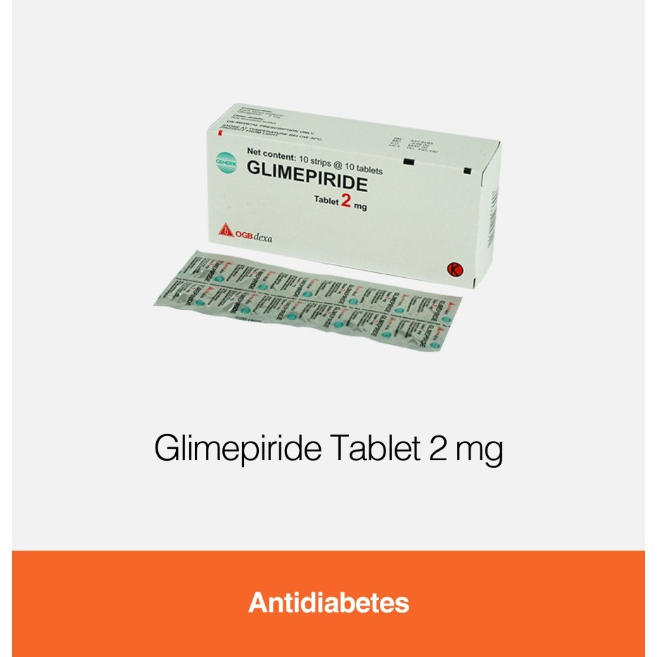 GLIMEPIRIDE 2MG OGB DEXA BOX 100 TABLET