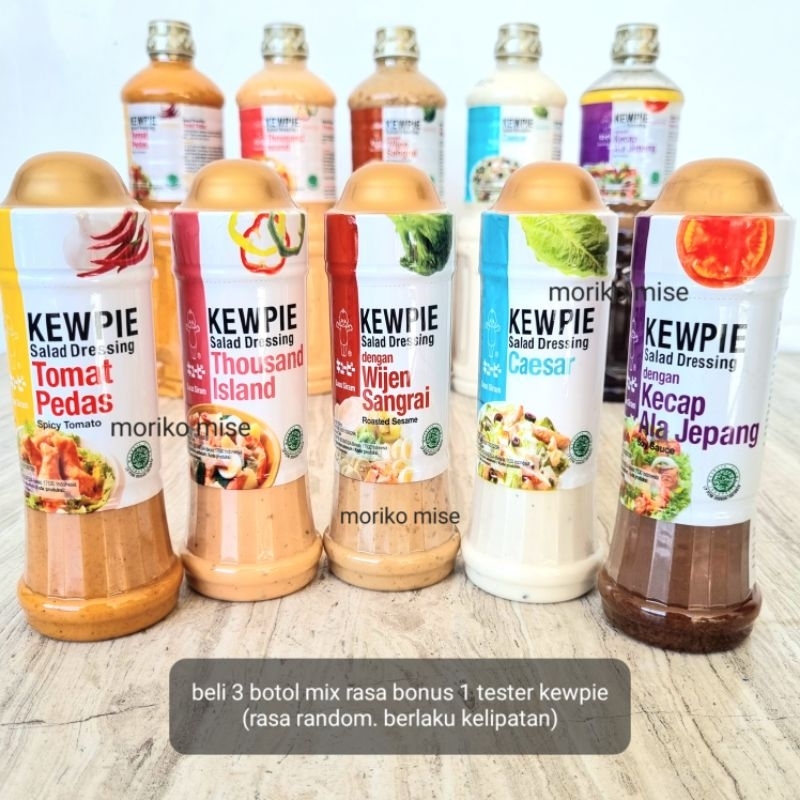 

[ 200 ml ] KEWPIE wijen sangrai dressing roasted sesame / caesar salad / THOUSAND ISLAND spicy tomato mayo tomat / kecap asin ala jepang SOY sauce dressing