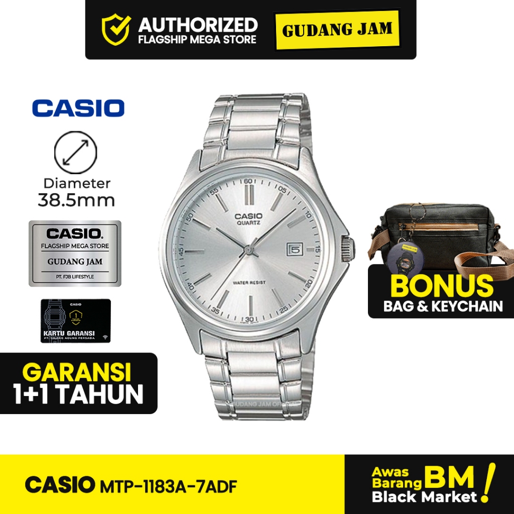 Jam Tangan Casio MTP-1183A-7ADF MTP-1183A MTP-1183 MTP1183A MTP 1183A