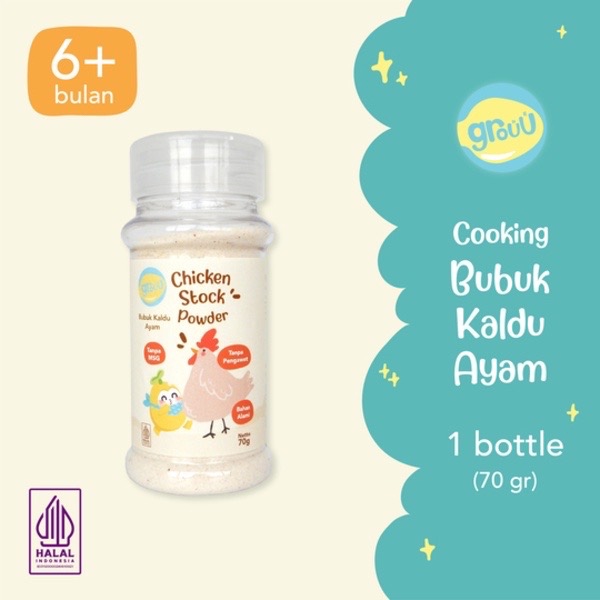 

Grouu - Cooking Powder / Bubuk Masak MPASI Chicken Stock Bubuk Kaldu Ayam (90g)