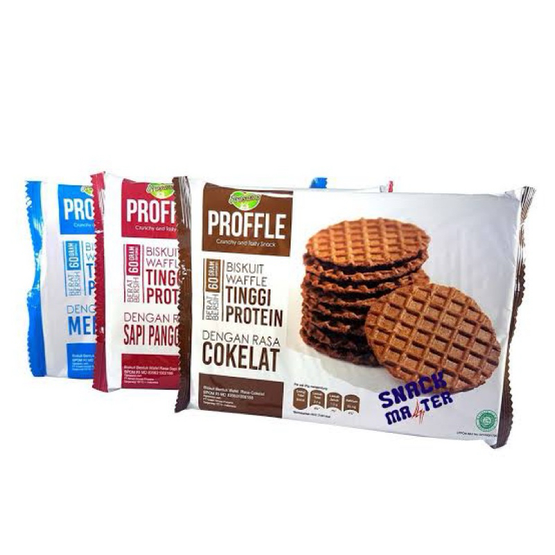 

PROSANA Proffle - Biskuit Wafle Tinggi Protein 60 Gram