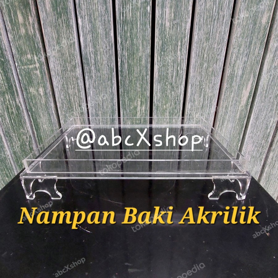 [PO-X] Nampan Akrilik Baki BoX FULL AKRILIK Hantaran Seserahan Sangjit