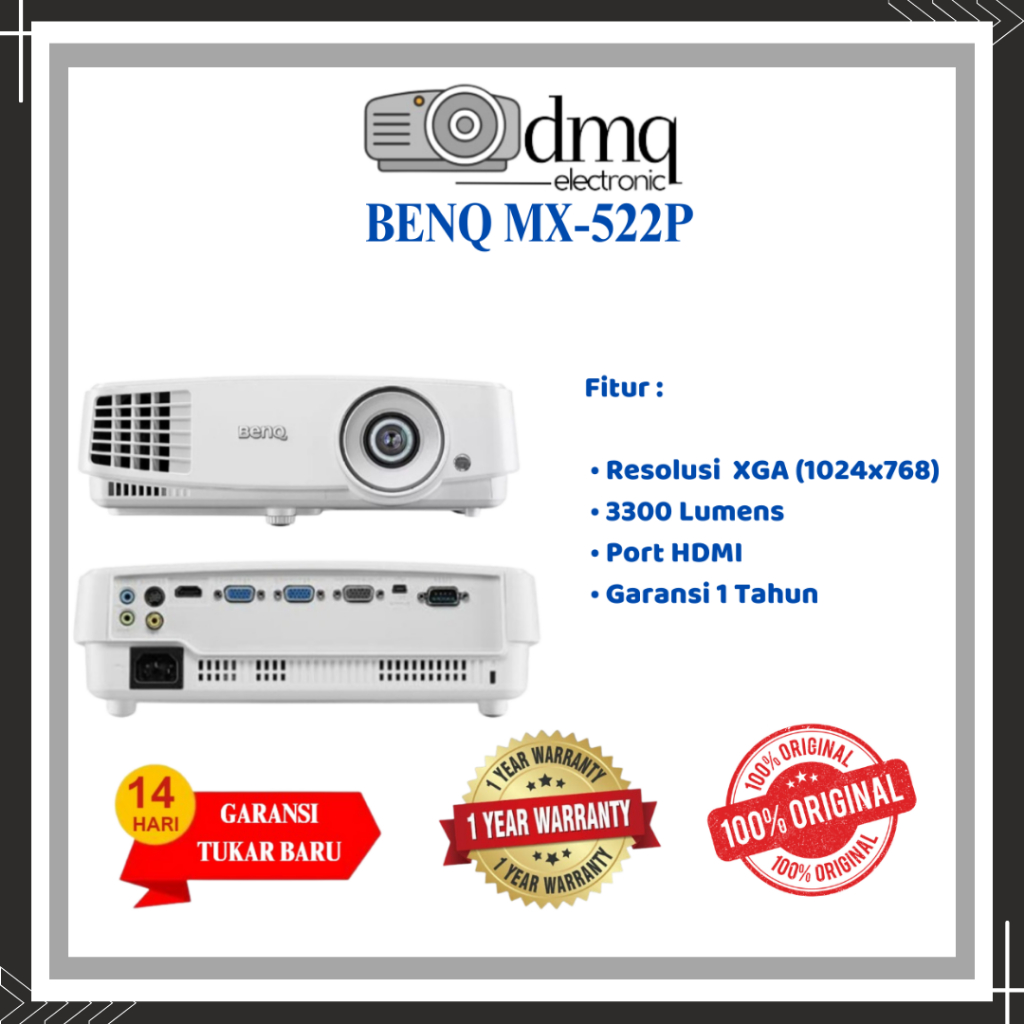 Proyektor Benq mx 522p / Proyektor nobar Benq XGA 3300 lumen