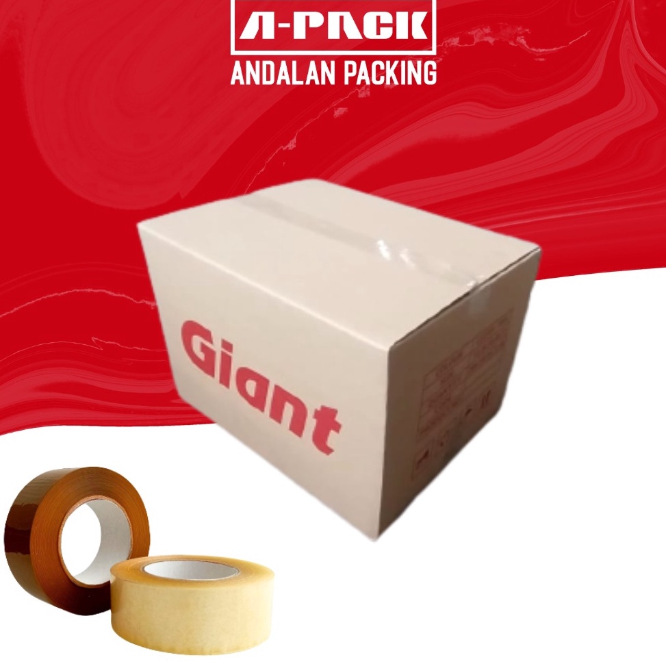 

1DUS lakban Jumbo Bening Lakban Jumbo Cokelat GIANT 2inch 45mm x 3yard KODE C4A3