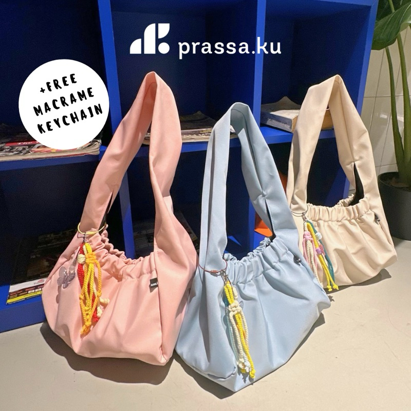 Prassa.ku | Duba Shoulder Bag Pastel Edition | Soft Color Waterproof Dumpling Cloud | Tas Korea Aest