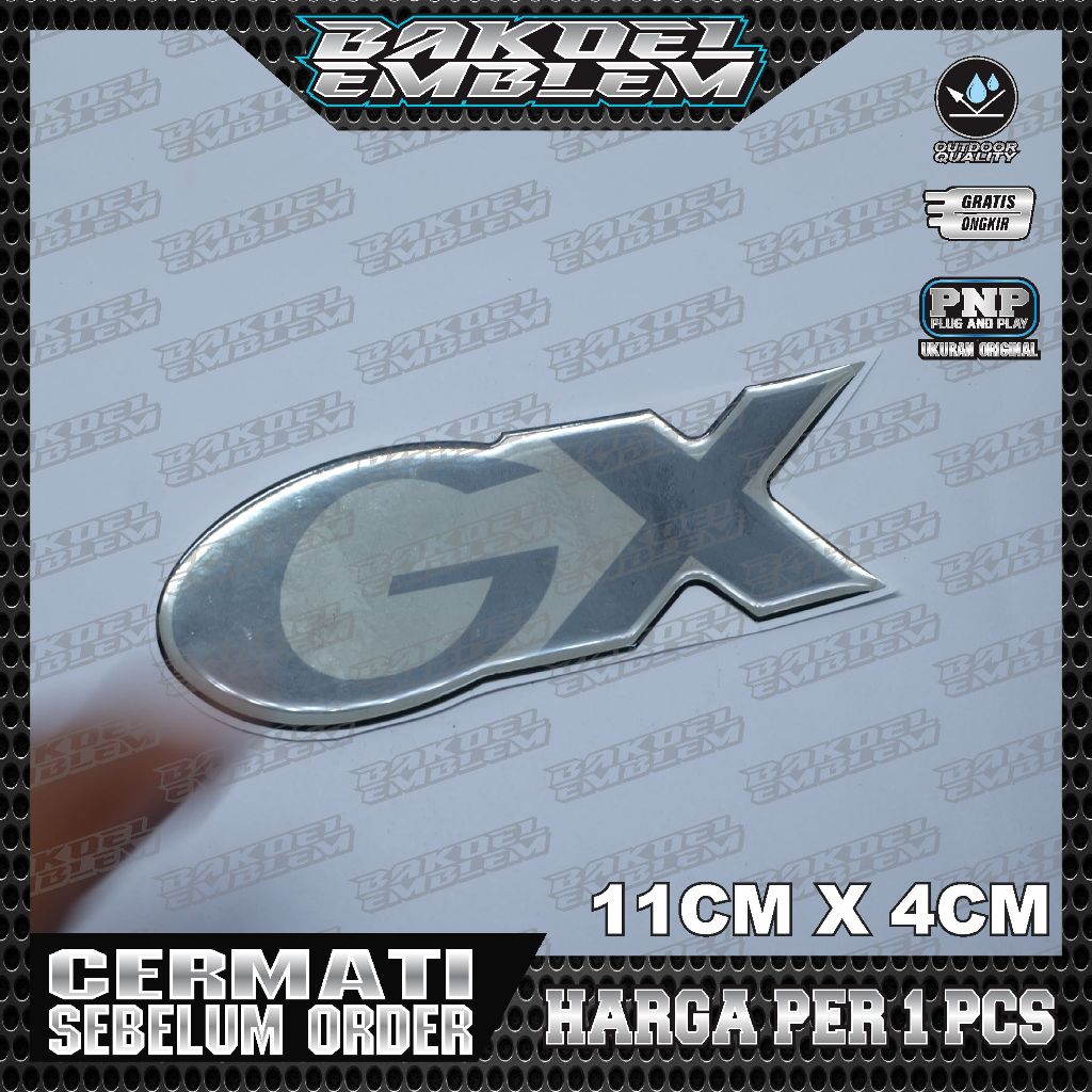 emblem timbul GX suzuki katana / emblem GX suzuki carry