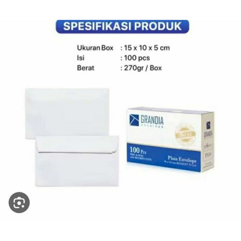 

Amplop Grandia 104/Amplop kondangan/Amplo polos