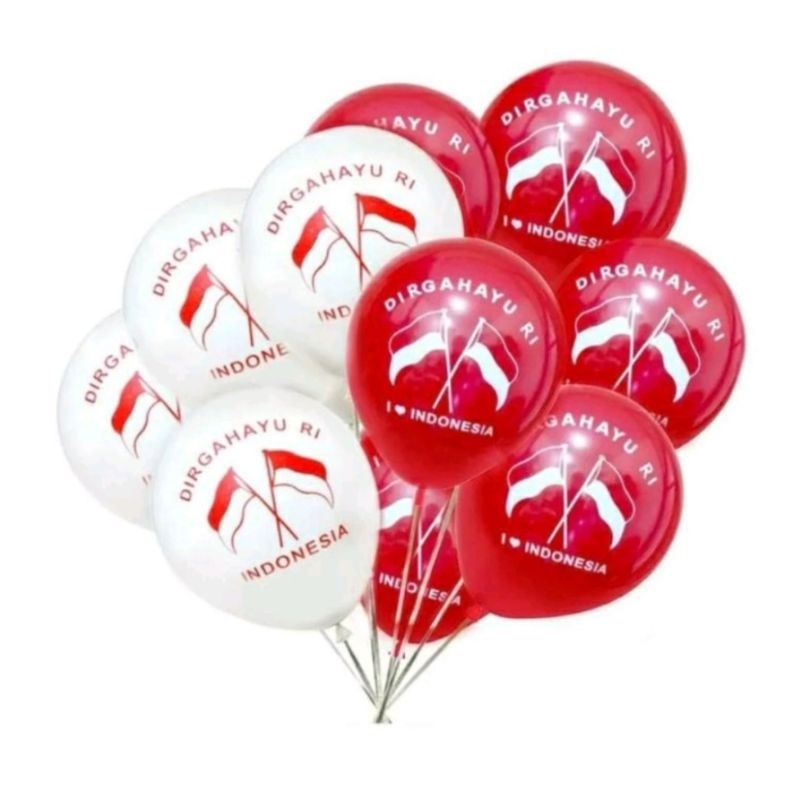 Balon lateks dirgahayu republik indonesia balon lateks kemerdekaan indonesia balon lateks dirgahayu 