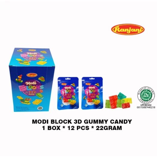 

RANJANI MODI BLOCKS Lego Gummy box isi 12 pcs