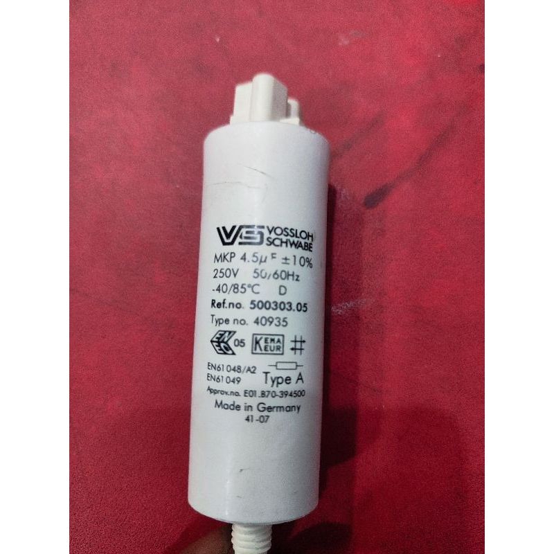 KAPASITOR STARTING MKP 4,5 UF ±10% ORIGINAL
