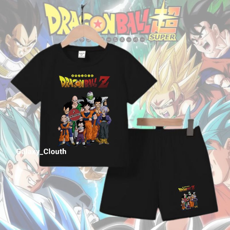 Kaos Setelan Anak umur 1-7 tahun Cowo/cewe celana pendek harian Dragon ball
