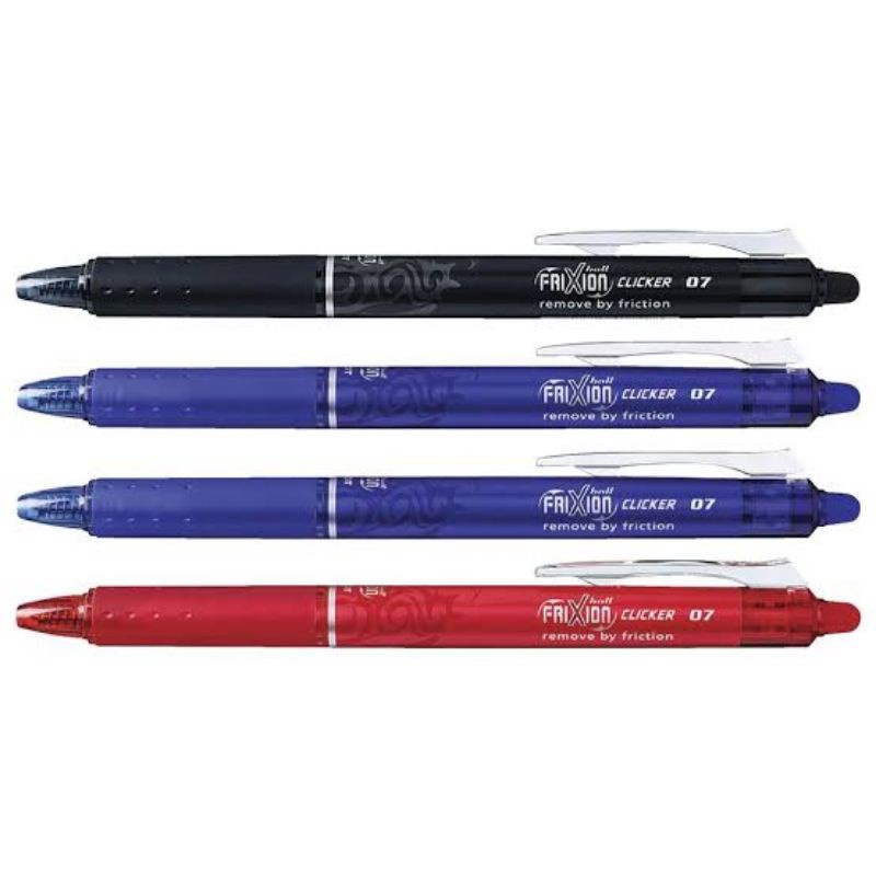 

FLASH SALE Pulpen Pilot Frixion BLRTFR7 7mm Erasable Ballpoint Tinta HitamBiru